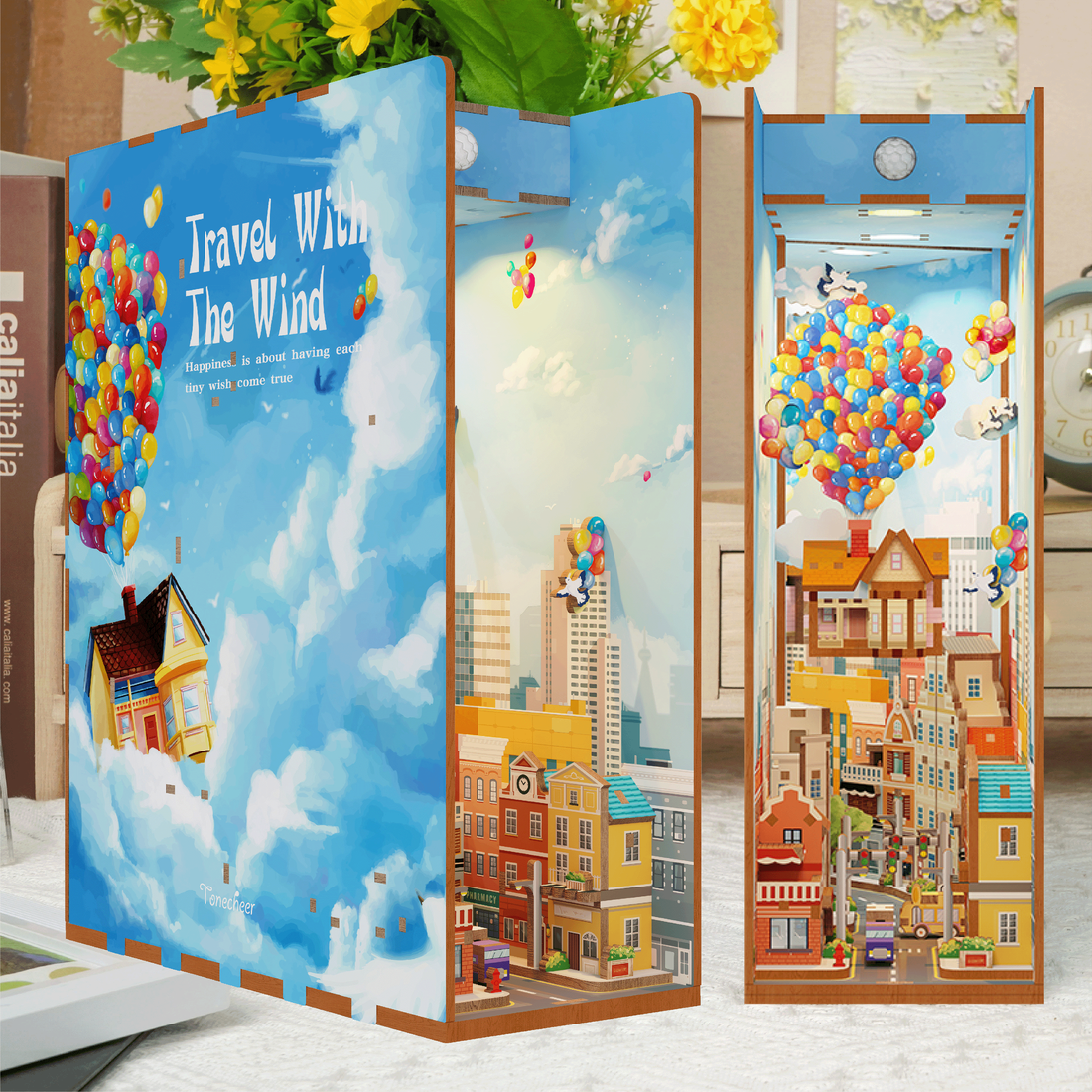 Selezione di Book Nook in legno illuminati