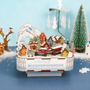 Snow Train - 3D Puzzle Wood - Carillon