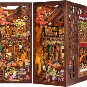Twilight Cottage - 3D Puzzle Wood - Book Nook